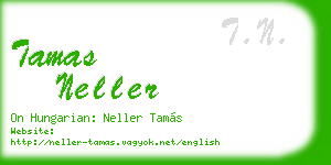 tamas neller business card